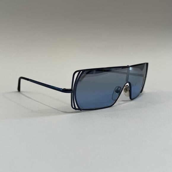 NWOT Chloe Vintage Deadstock Panoramic Sunglasses Blue Gradient Lens